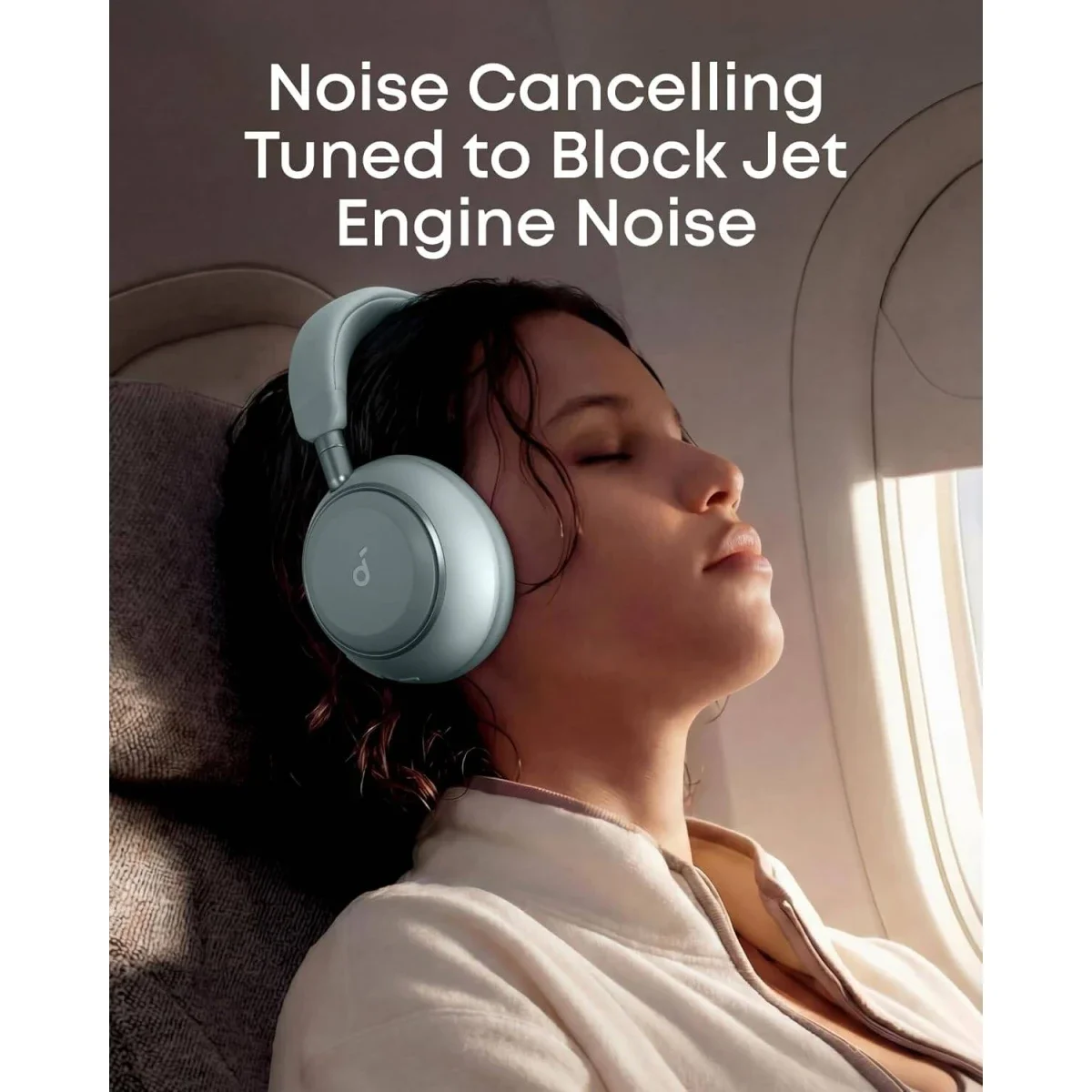 Anker Soundcore Space 2 ANC Headphones, 50H Playtime, Bluetooth 6.1, Green - Thumbnail 5