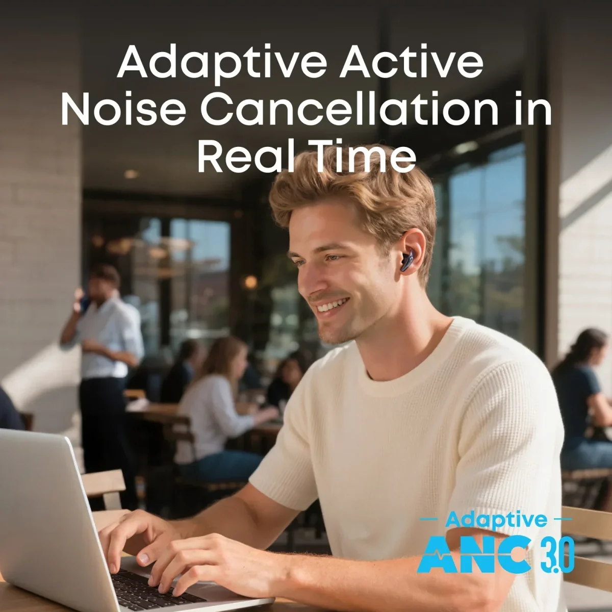 Anker D1200 Liberty Buds Adaptive ANC Earbuds with Spatial Audio, 4-Mic Calls, 30H Battery, Black, 18-Month Warranty - Image 6