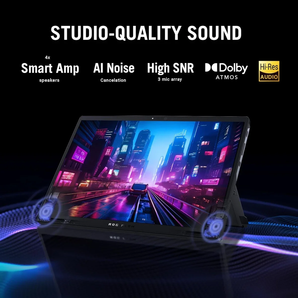 لابتوب تابلت ألعاب Asus ROG Flow Z13 GZ302 مقاس 13.4 إنش 2.5K IPS 180Hz Touch، Ryzen AI MAX+ 395، رام 32GB، SSD 1TB، Off Black - Image 8