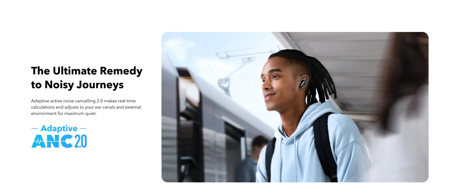 Anker Soundcore Liberty 4 NC Wireless Earbuds with Adaptive ANC, Hi-Res Sound, 50H Battery - Black - Thumbnail 11