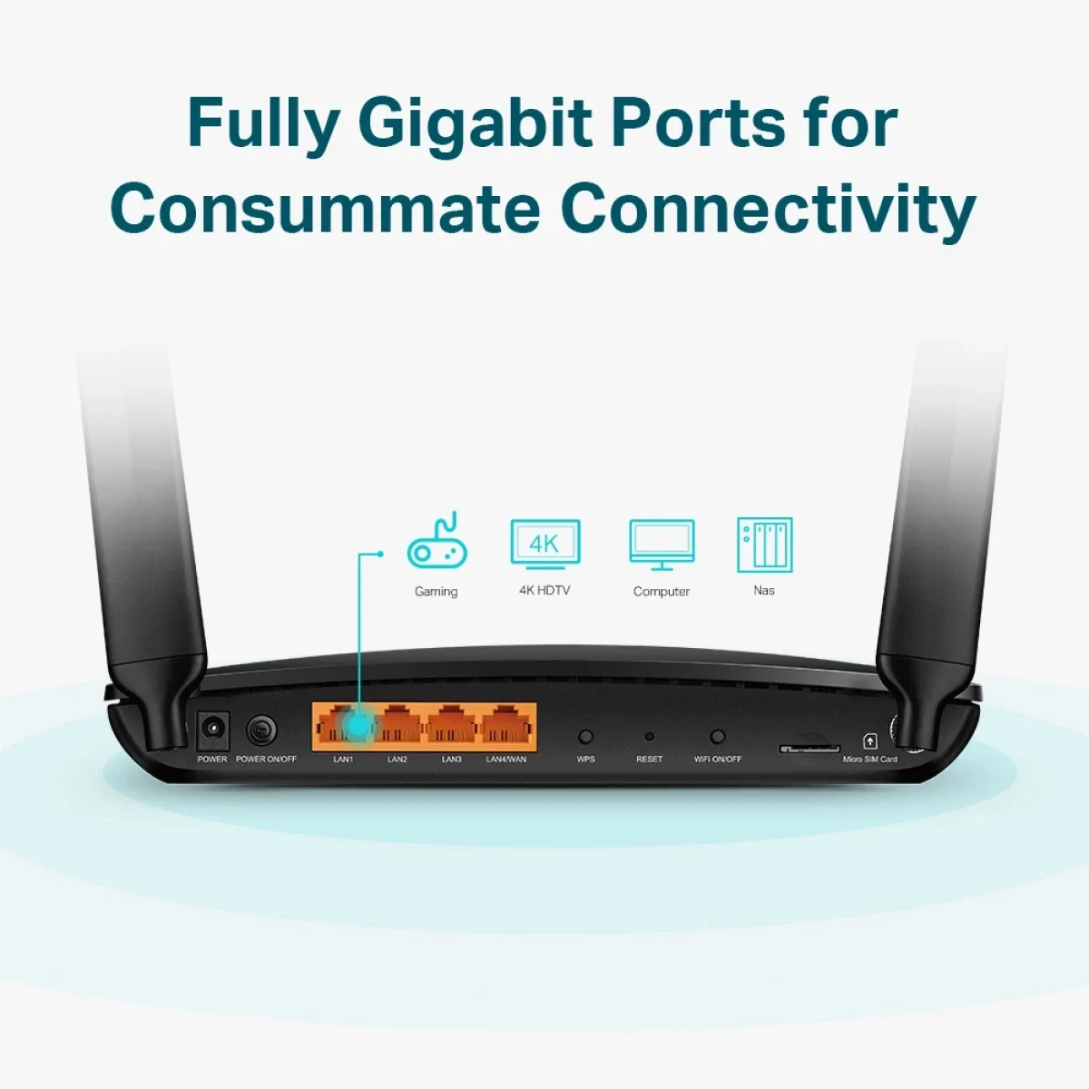 TP-LINK Archer MR600 4G+ Cat6 AC1200 Dual-Band Gigabit Router - Image 5