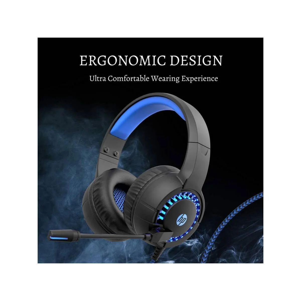 HP DHE-8011UM RGB Gaming Headset with Microphone and 3.5mm AUX - Thumbnail 2