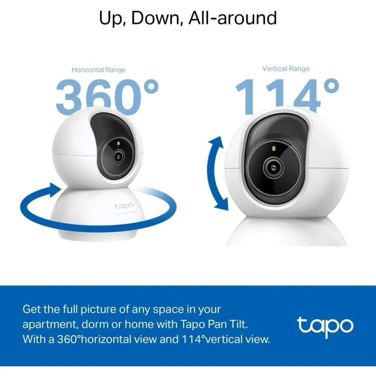 كاميرا مراقبة ذكية داخلية TP-LINK Tapo C230 بدقة 3K 5MP مع تحريك Pan/Tilt ورؤية ليلية وصوت ثنائي الاتجاه - Image 4