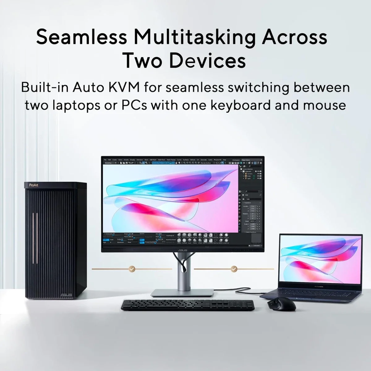 شاشة احترافية Asus ProArt PA32QCV مقاس 32 إنش بدقة 6K ولوحة IPS - Image 5