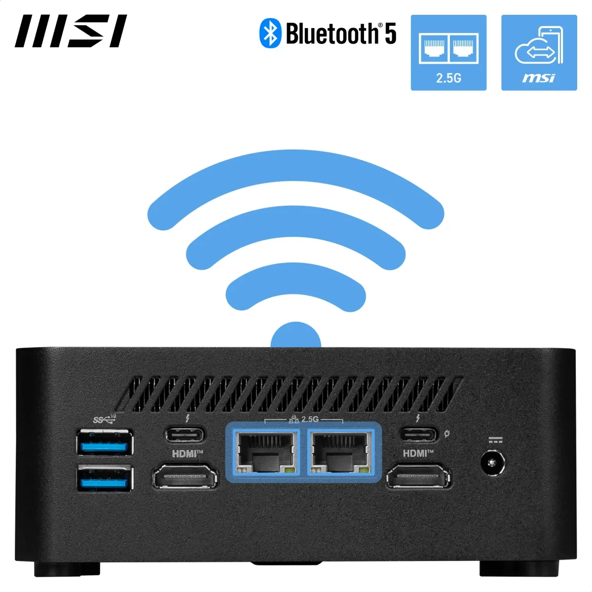 MSI Cubi NUC 1M (2024) Mini PC Barebone Intel Core 7 150U 0.8L - Image 5