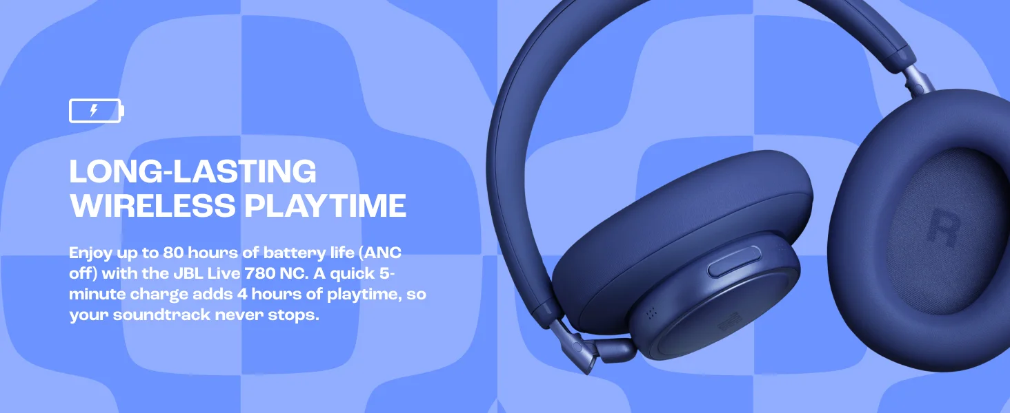 سماعات رأس JBL Live 780NC لاسلكية فوق الأذن بعزل الضوضاء - رملي - Image 19