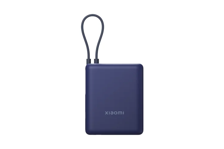 باور بانك Xiaomi BHR9341GL بسعة 10000mAh وقدرة 33W مع كابل USB-C مدمج – أزرق - Image 3
