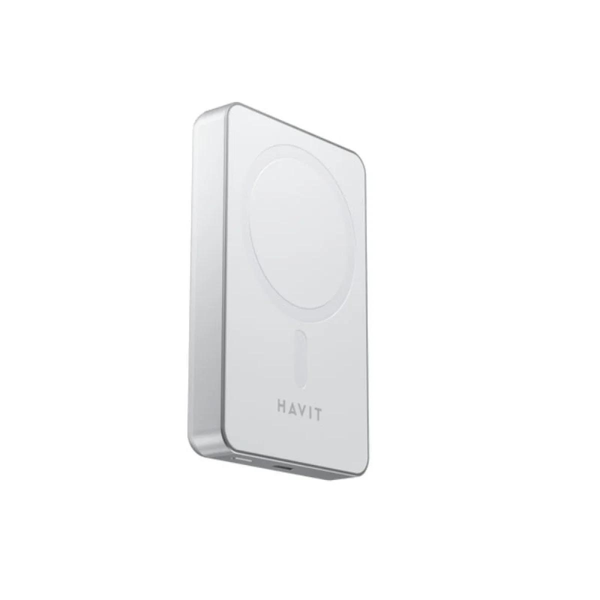 HAVIT PB5216 5000mAh Magnetic Wireless Power Bank White - Thumbnail 3
