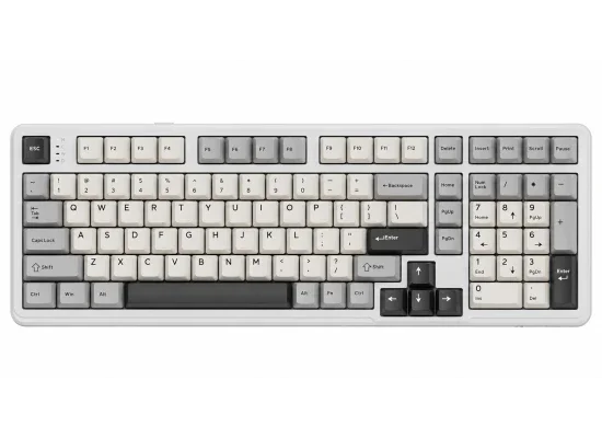 ATTACK SHARK X98 Tri-Mode Wireless Mechanical Keyboard - StarLight White
