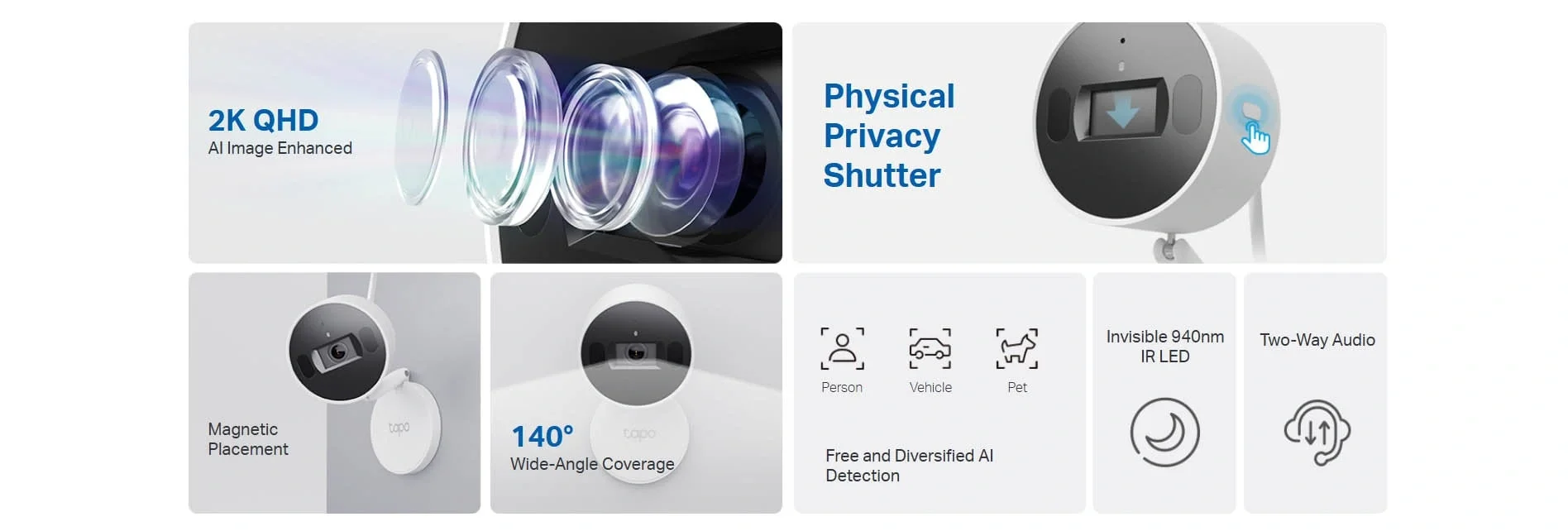 TP-LINK Tapo C125 AI Home Security Wi-Fi Camera, 2K QHD 4MP - Image 4