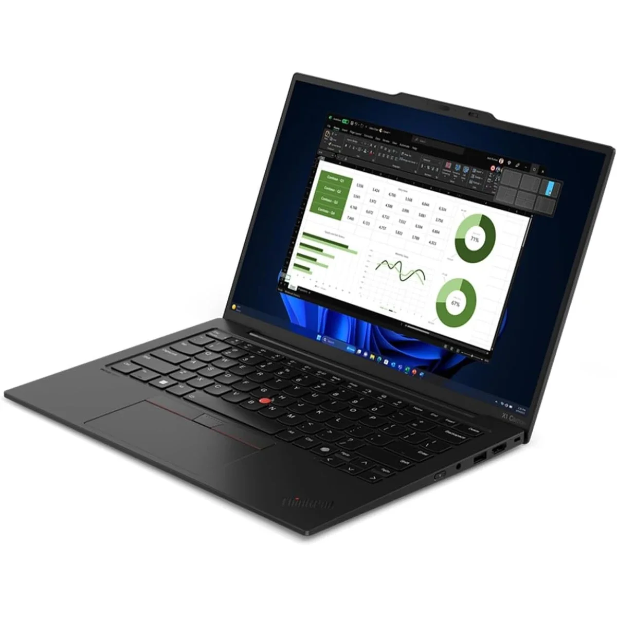 Lenovo ThinkPad X1 Carbon Gen 12 14-inch Touch Laptop, Intel Core Ultra 7 155U, 32GB RAM, 1TB SSD, Black - Image 6