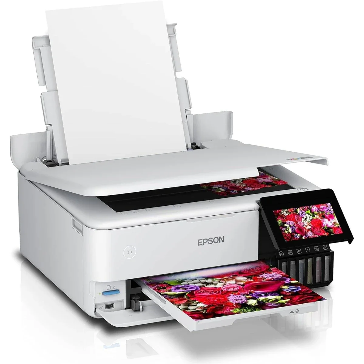 EPSON EcoTank L8160 3-in-1 A4 Photo Inkjet Printer 16 PPM Wi‑Fi White