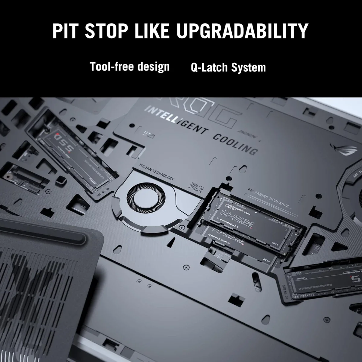 لابتوب ألعاب Asus ROG Strix G16 (2025) G615JHR 16.0 إنش Core i7-14650HX RTX 5050 165Hz Eclipse Gray - Image 4