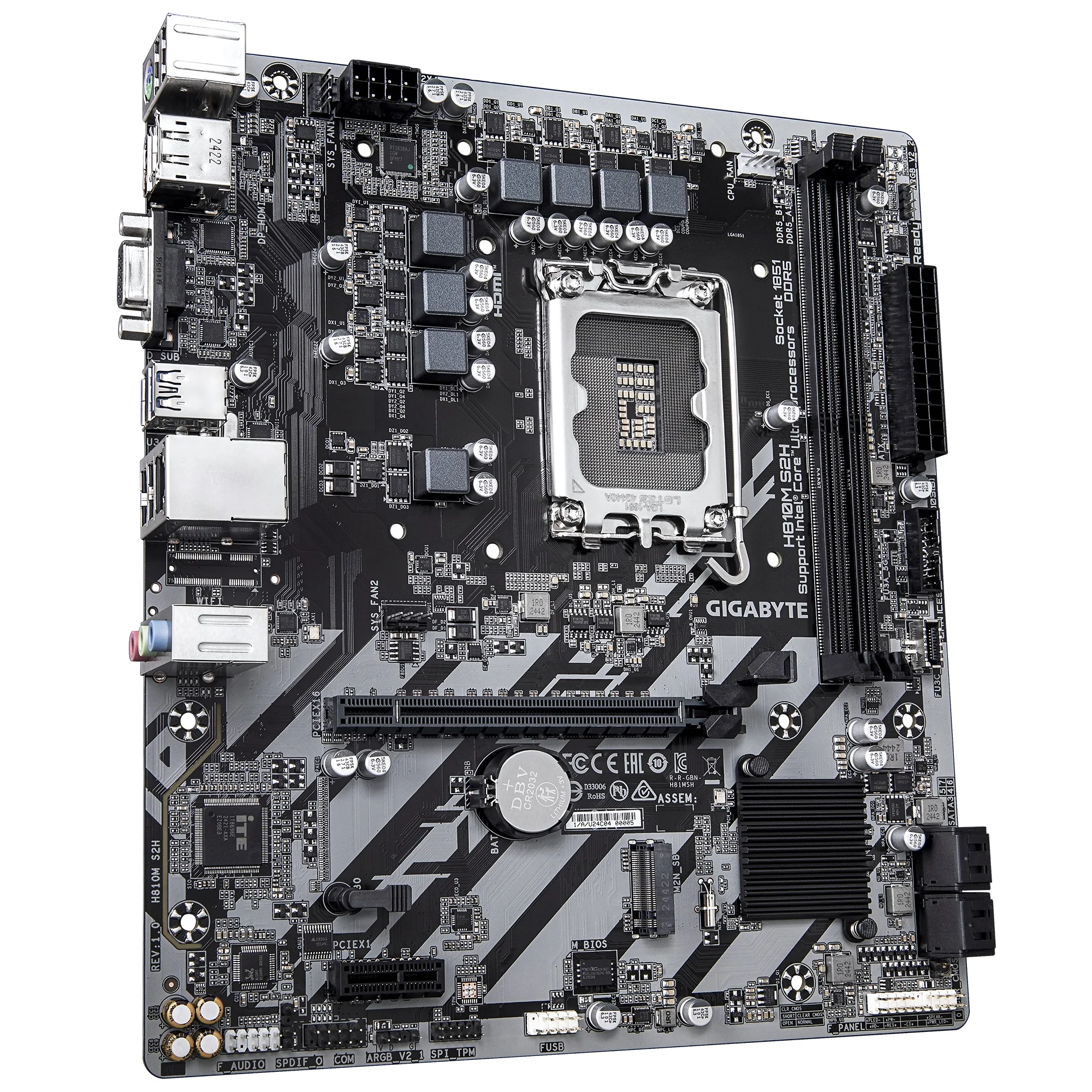 GIGABYTE H810M S2H DDR5 Motherboard – LGA1851, Micro ATX - Image 2
