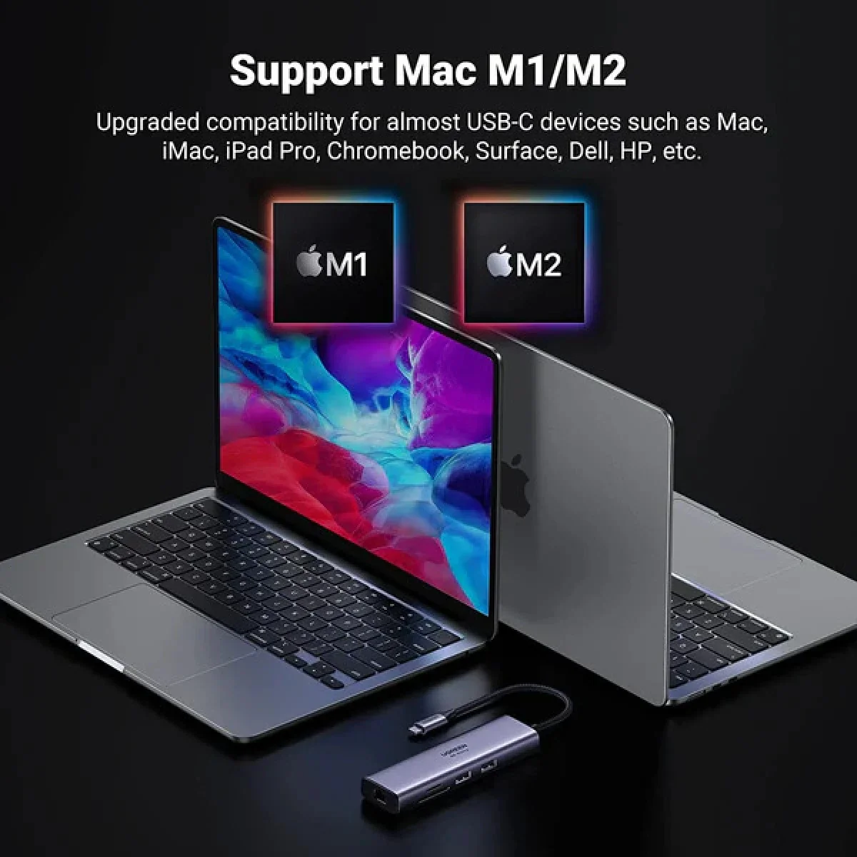 Ugreen 7-in-1 USB-C Hub with 4K 60Hz HDMI, 100W PD & Gigabit Ethernet - Thumbnail 9