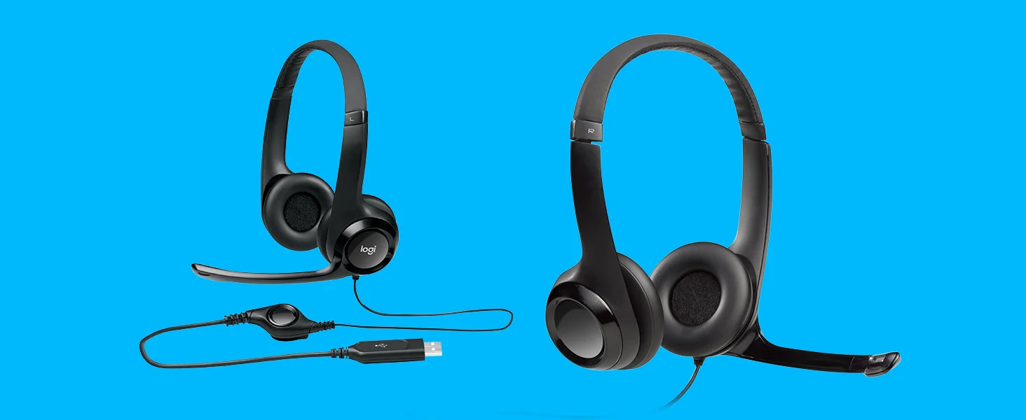 Logitech H390 Wired USB Headset with Noise-Cancelling Microphone, In-Line Controls - Black - Thumbnail 10