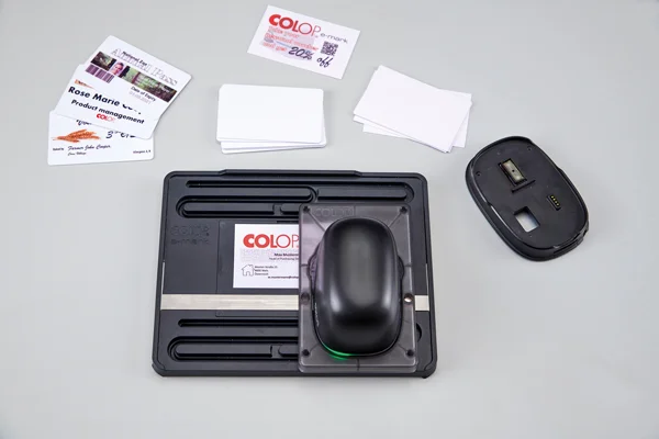 طابعة Colop E-Mark Plus محمولة ملونة بتقنية نفث الحبر مع Wi-Fi وUSB، أسود - Thumbnail 14