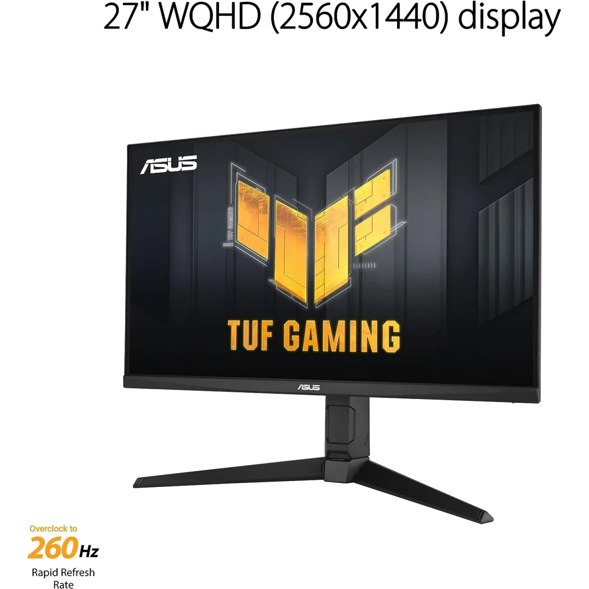 شاشة ألعاب Asus VG27AQML1A مقاس 27 إنش Fast IPS QHD، 260Hz، 1ms، HDR400، أبيض - Thumbnail 6