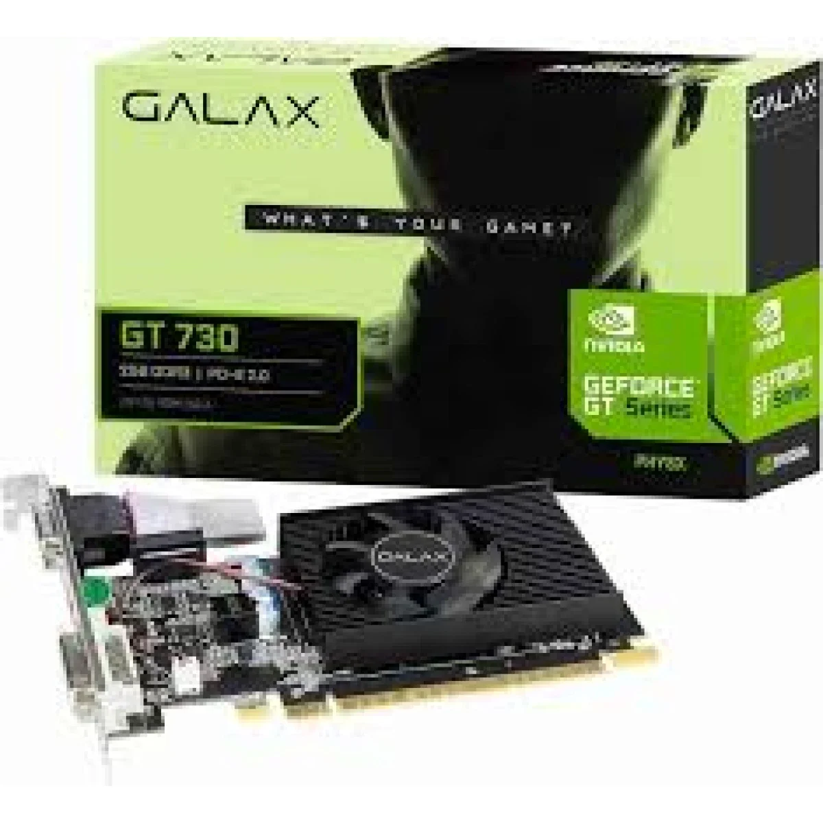 كرت شاشة ARKTEK GeForce GT 730 بسعة 4GB DDR3 و128-bit مع HDMI وDVI وVGA