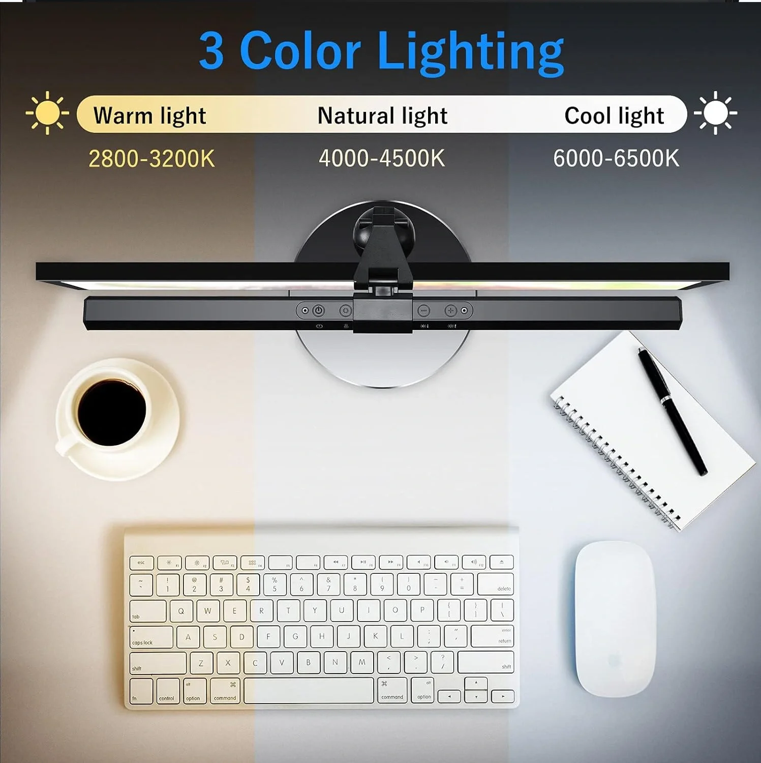 Smart Screen E-Reading Monitor Lamp with Touch Control Eye Care USB Powered - Image 4