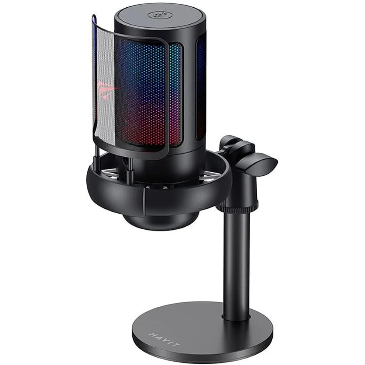 ميكروفون ألعاب HAVIT Gamenote GK50 PRO/BLK RGB - الإصدار الأسود - Thumbnail 3