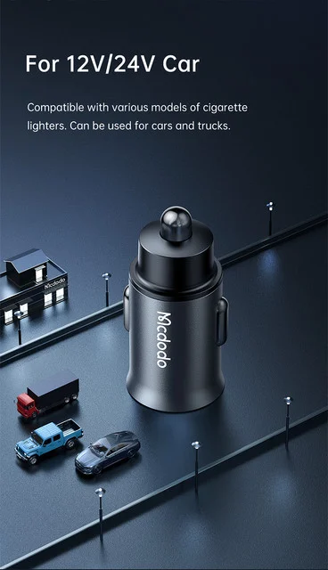 Mcdodo CC-1900 107W 4-Port USB & Type-C Car Charger with Digital Display - Thumbnail 20