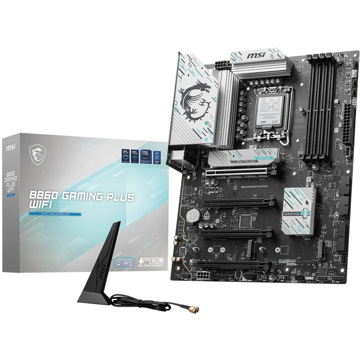 MSI B860 Gaming Plus WiFi 7 DDR5 ATX Motherboard LGA 1851 PCIe 5.0 3x M.2 - Image 1