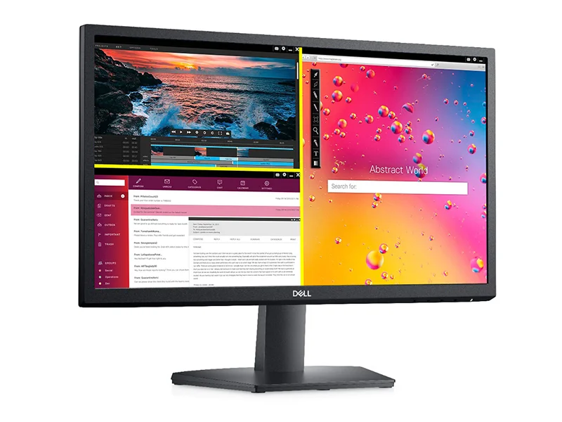 شاشة Dell SE2222H 22 إنش Full HD بلوحة VA مع HDMI وVGA - أسود - Thumbnail 9