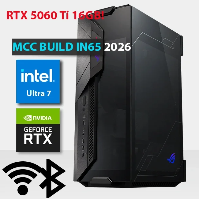 Intel MCC IN66-26 MIDAS Gaming PC, Core Ultra 7 270K Plus 24-Core, RTX 5060 Ti 16GB OC GDDR7