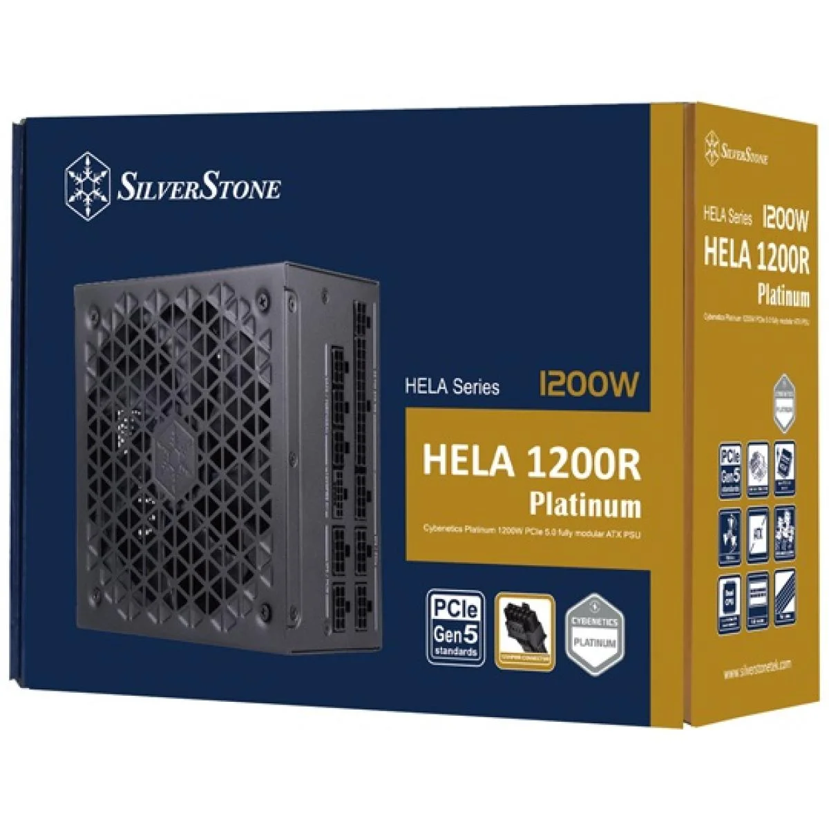 SilverStone HELA 1200R 1200W 80 Plus Platinum Fully Modular ATX 3.0 Power Supply