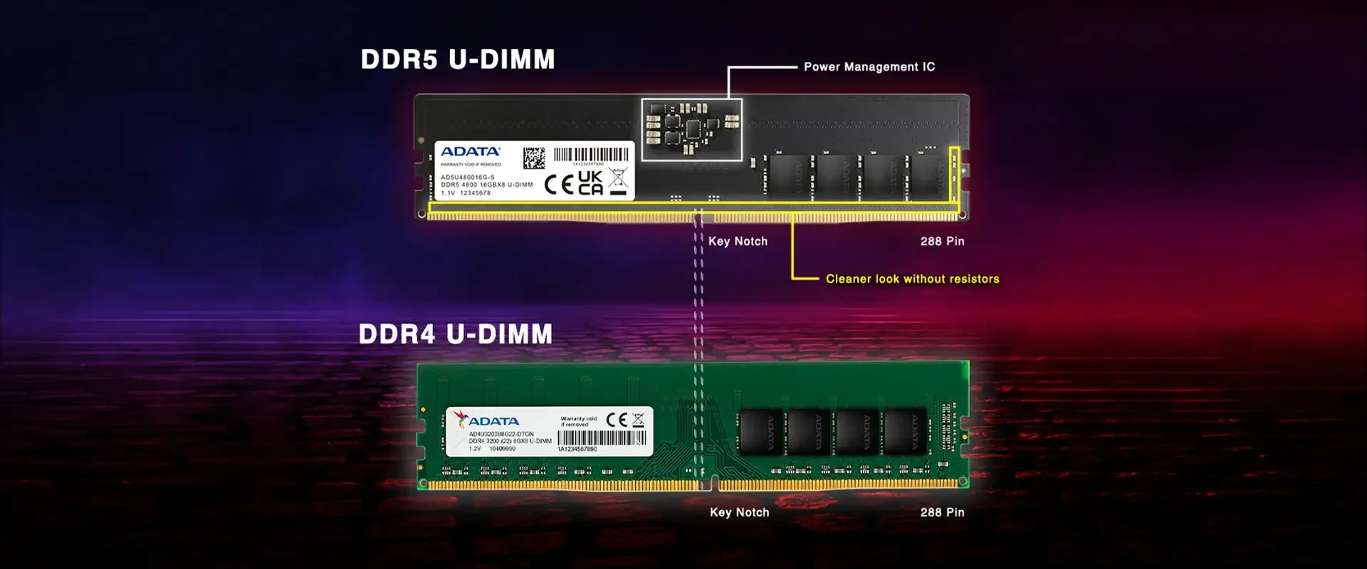 رام ADATA XPG CASTER بسعة 16GB DDR5 وتردد 6400MHz مع RGB - Thumbnail 5