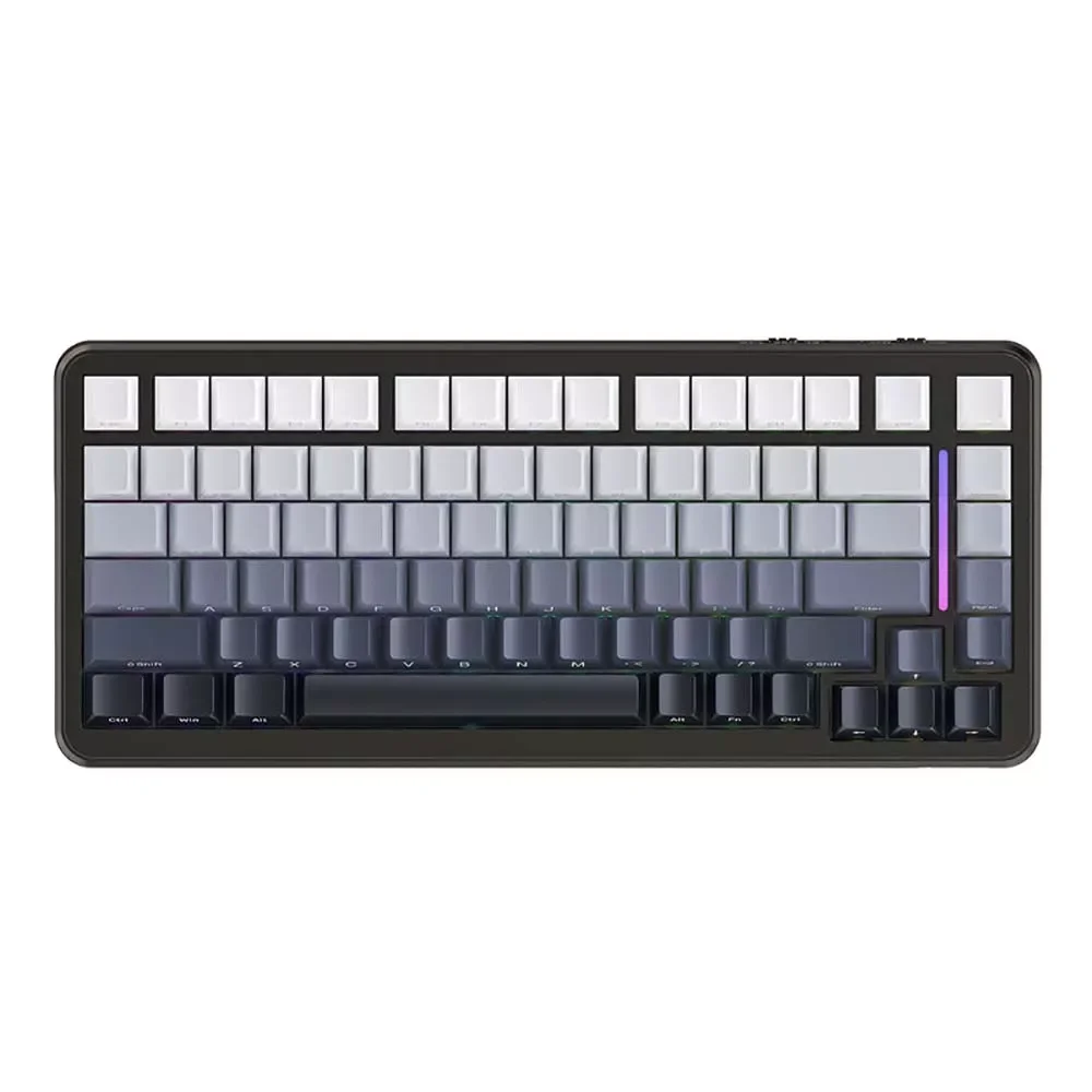 كيبورد ATTACK SHARK M86 ميكانيكي ثلاثي الاتصال بتصميم Gasket، إصدار Moonlight Night وسويتش Blueberry