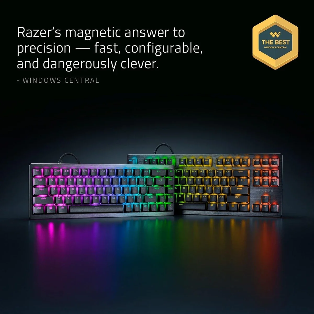 Razer Huntsman V3 HE Magnetic Mini 65% 8KHz Gaming Keyboard - Arabic / English - Image 2