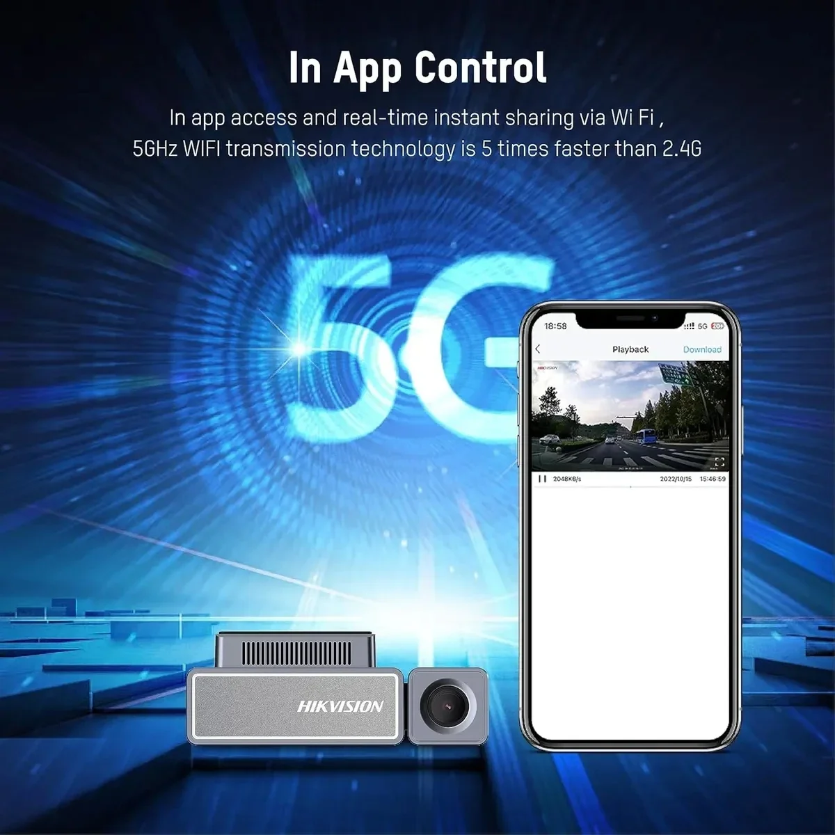 HIKVISION AE-DC8222-C8 PRO 3.5K Dual-Channel Dash Camera with GPS, Wi-Fi & ADAS - Image 7