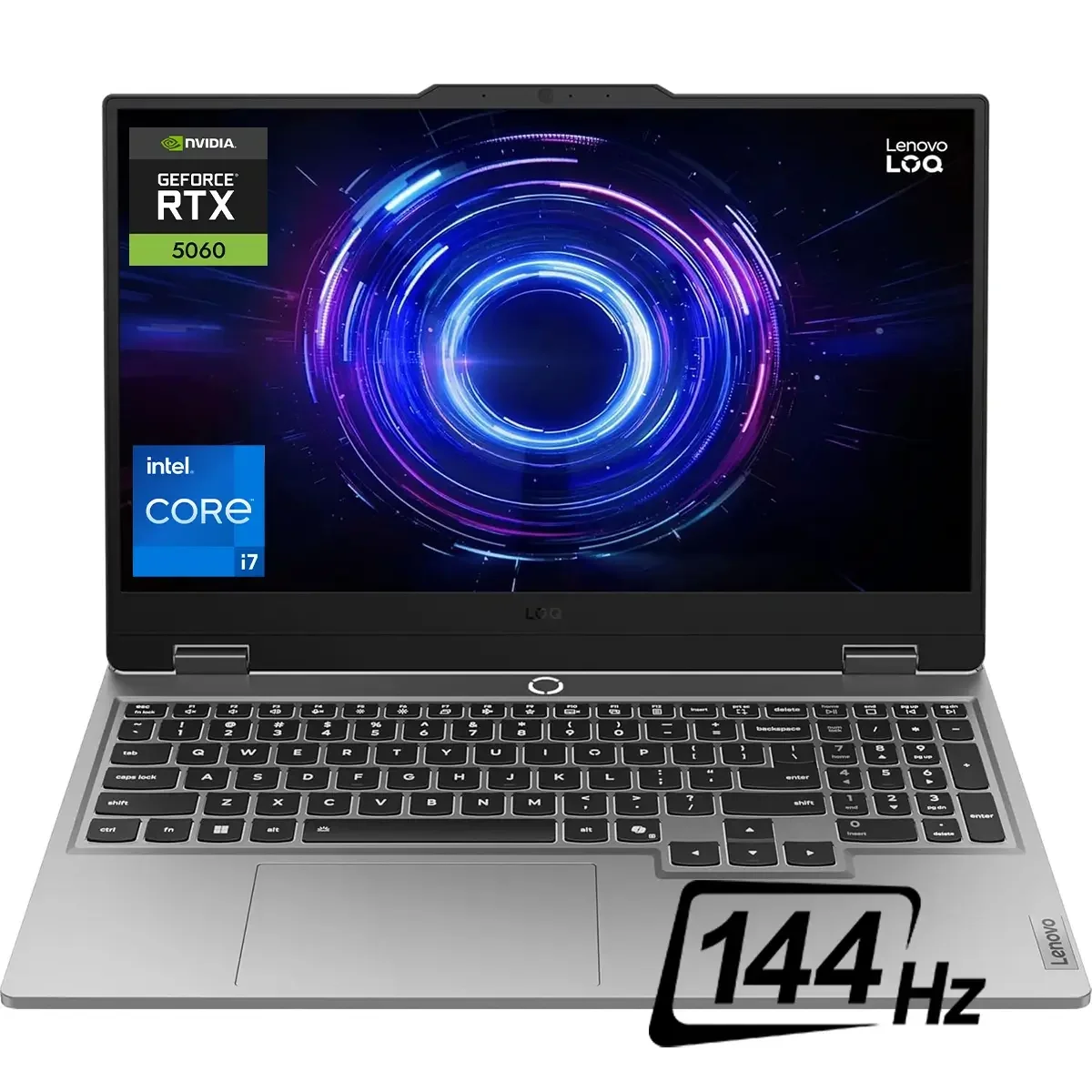 لابتوب عاب Lenovo LOQ 15IRX10 AI مقاس 15.6 انش FHD IPS 144Hz بمعالج Intel Core i7-14700HX وكرت RTX 5060 8GB