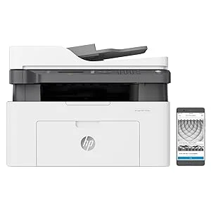 طابعة ليزر متعددة الوظائف HP LaserJet MFP M137fnw أحادية اللون 4 في 1 مع وحدة تغذية تلقائية للمستندات - Image 9