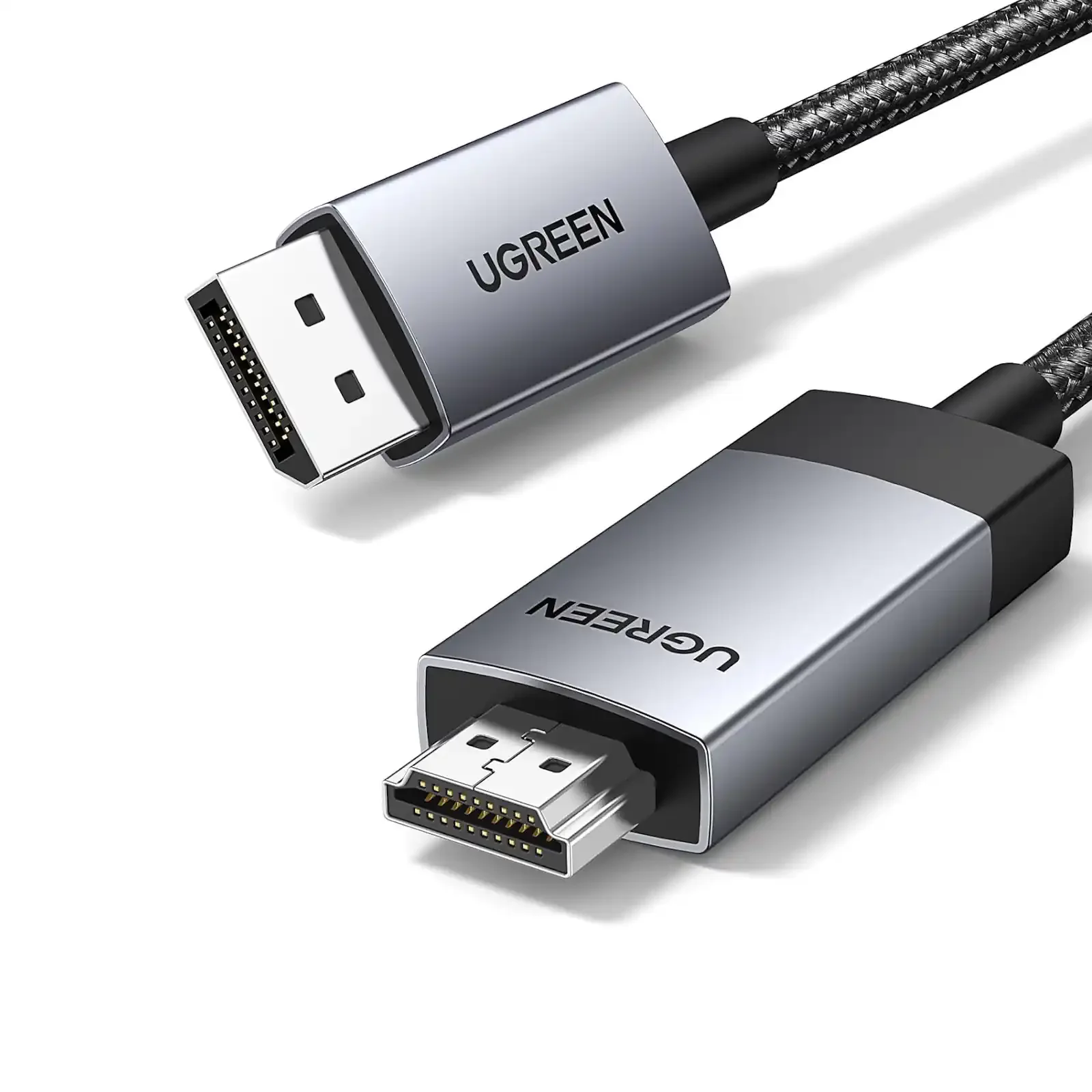 كيبل Ugreen 25491 DisplayPort 1.2 إلى HDMI 2.0 بدقة 4K وتردد 60Hz بطول 3 متر - Image 1
