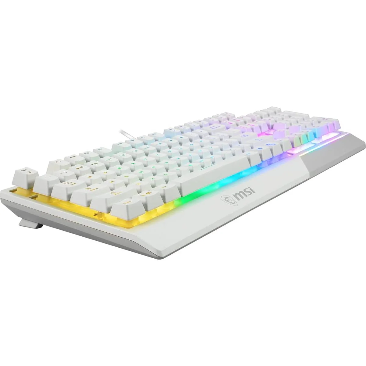 كيبورد ألعاب MSI Vigor GK30 RGB بإضاءة RGB 6 مناطق أبيض - Thumbnail 3