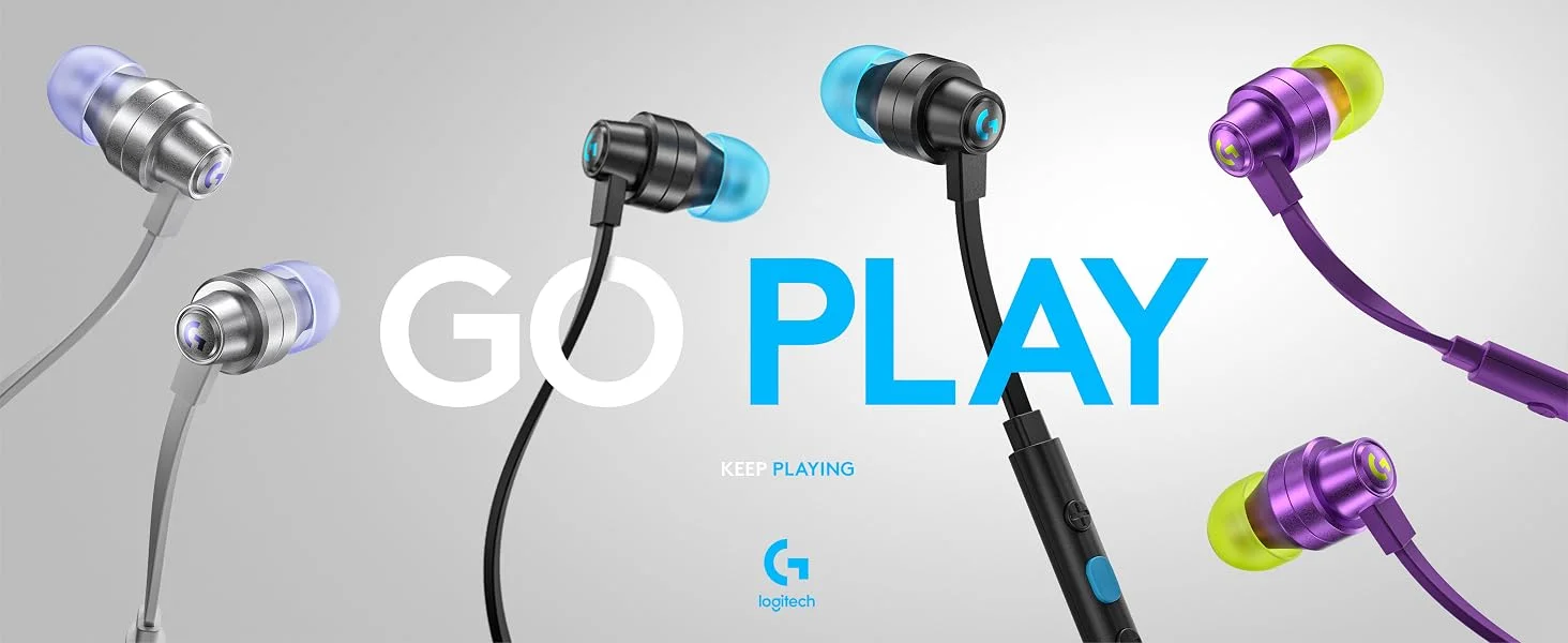 Logitech G333 Gaming Earphones with Dual Drivers, In-Line Mic and USB-C Adapter - Black - Image 10