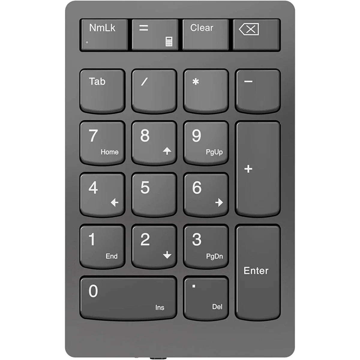 Lenovo Go Wireless Numeric Keypad 2.4GHz Scissor Switch Storm Gray - Thumbnail 3