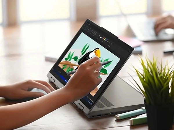 لابتوب Lenovo ThinkBook 14 2-in-1 G5 بشاشة 14 إنش تعمل باللمس ومعالج Intel Core Ultra 7 255U وذاكرة 32GB وتخزين 1TB SSD لون Luna Grey - Image 11