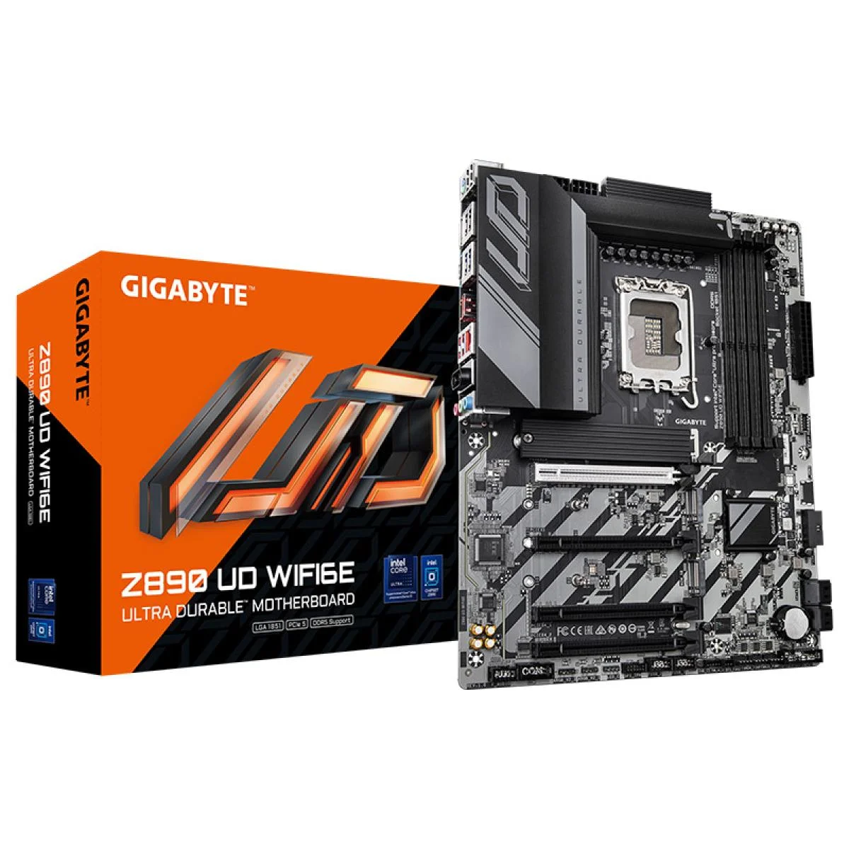 لوحة أم ألعاب ATX GIGABYTE Z890 وLGA 1851 وDDR5 وPCIe 5.0 وWi-Fi 6E Z890 UD WIFI6E