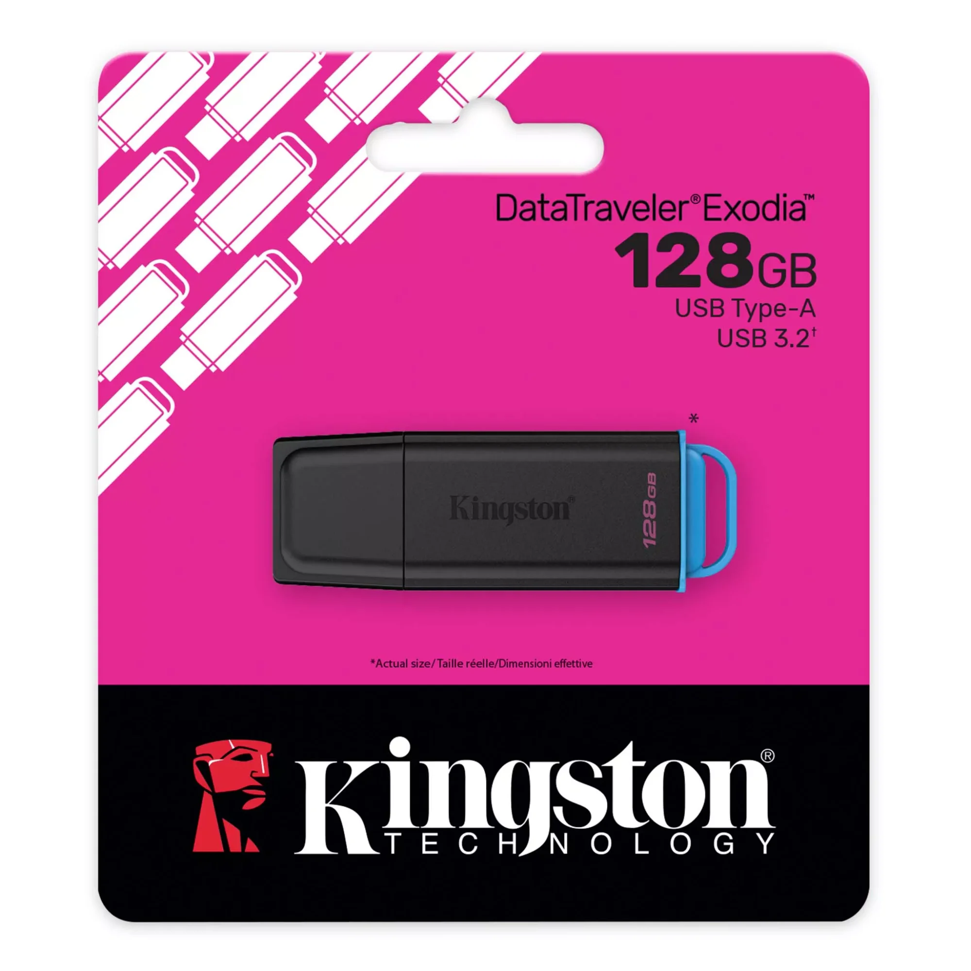 فلاشة Kingston DataTraveler Exodia 128GB USB DTXG2/128GB - Thumbnail 2