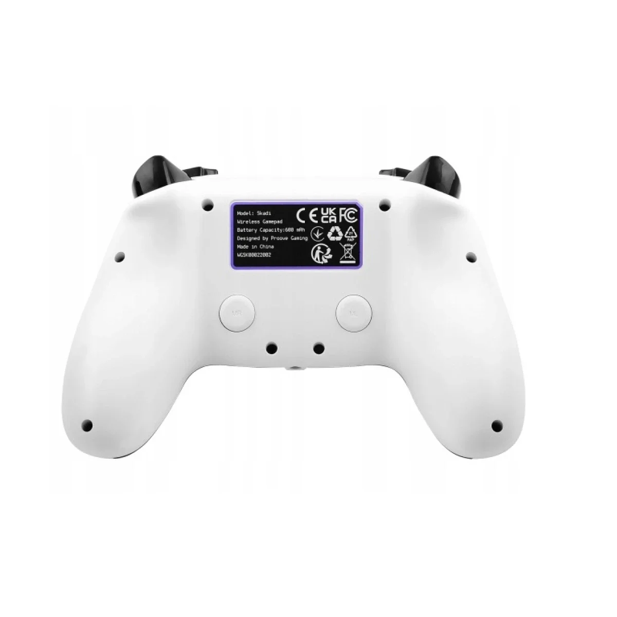 يد تحكم ألعاب Proove Skadi لاسلكية عبر بلوتوث لـ PlayStation 4 وPC وAndroid - أبيض - Image 4