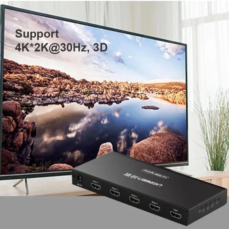 شغّل 4 شاشات بجهاز واحد | موزع HDMI 4K الذكي من Ugreen - Image 5