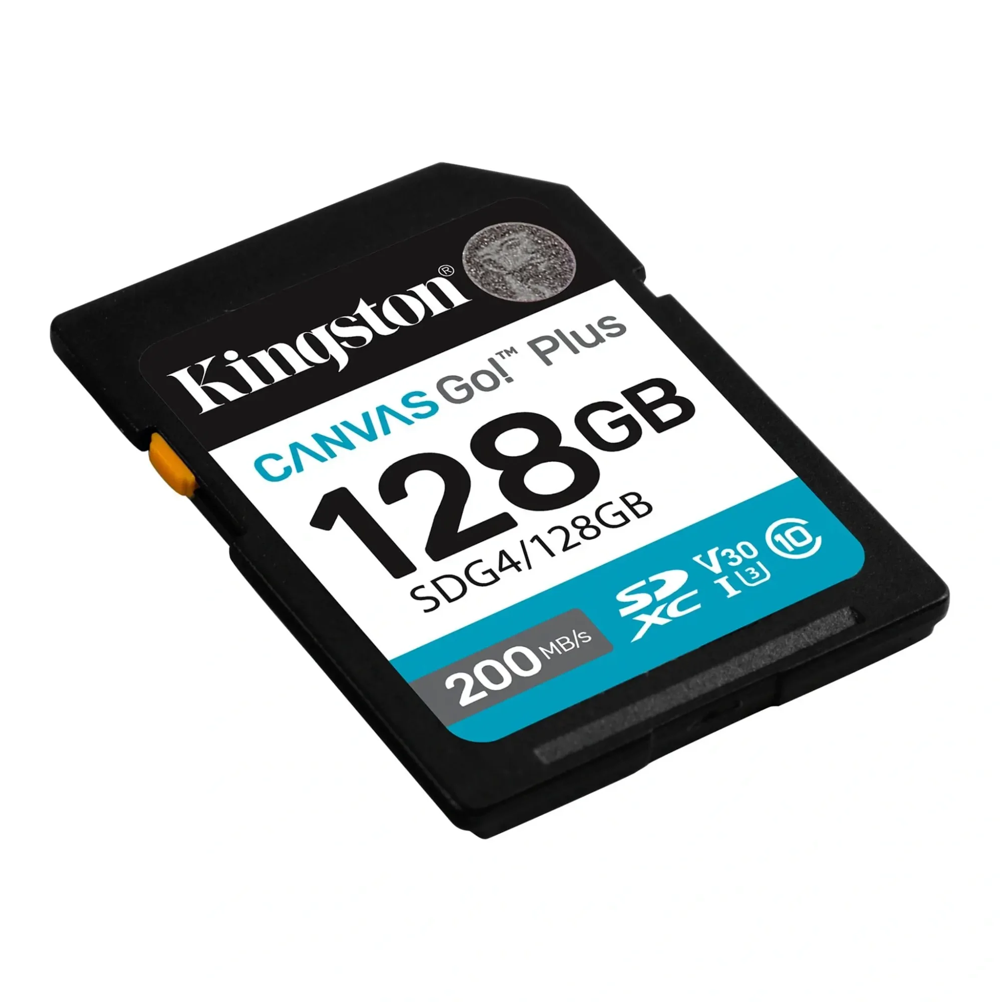 بطاقة ذاكرة SD Kingston Canvas Go! Plus 128GB بسرعة قراءة تصل إلى 200MB/s وكتابة 160MB/s SDG4 - Image 2