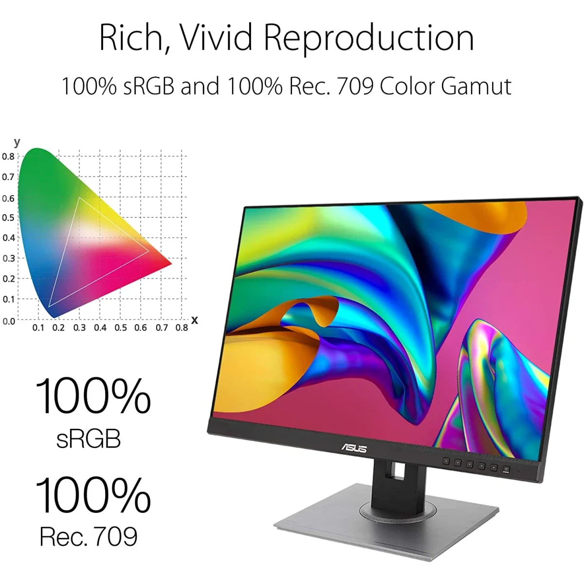 شاشة احترافية Asus ProArt PA278QGV مقاس 27 إنش IPS بدقة 2K وتردد 75Hz وتغطية 100% sRGB - Thumbnail 2