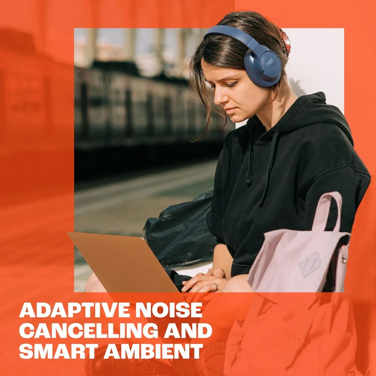سماعات JBL Tune 770NC فوق الأذن بتقنية Bluetooth 5.3 وإلغاء الضوضاء التكيفي، أسود - Thumbnail 5