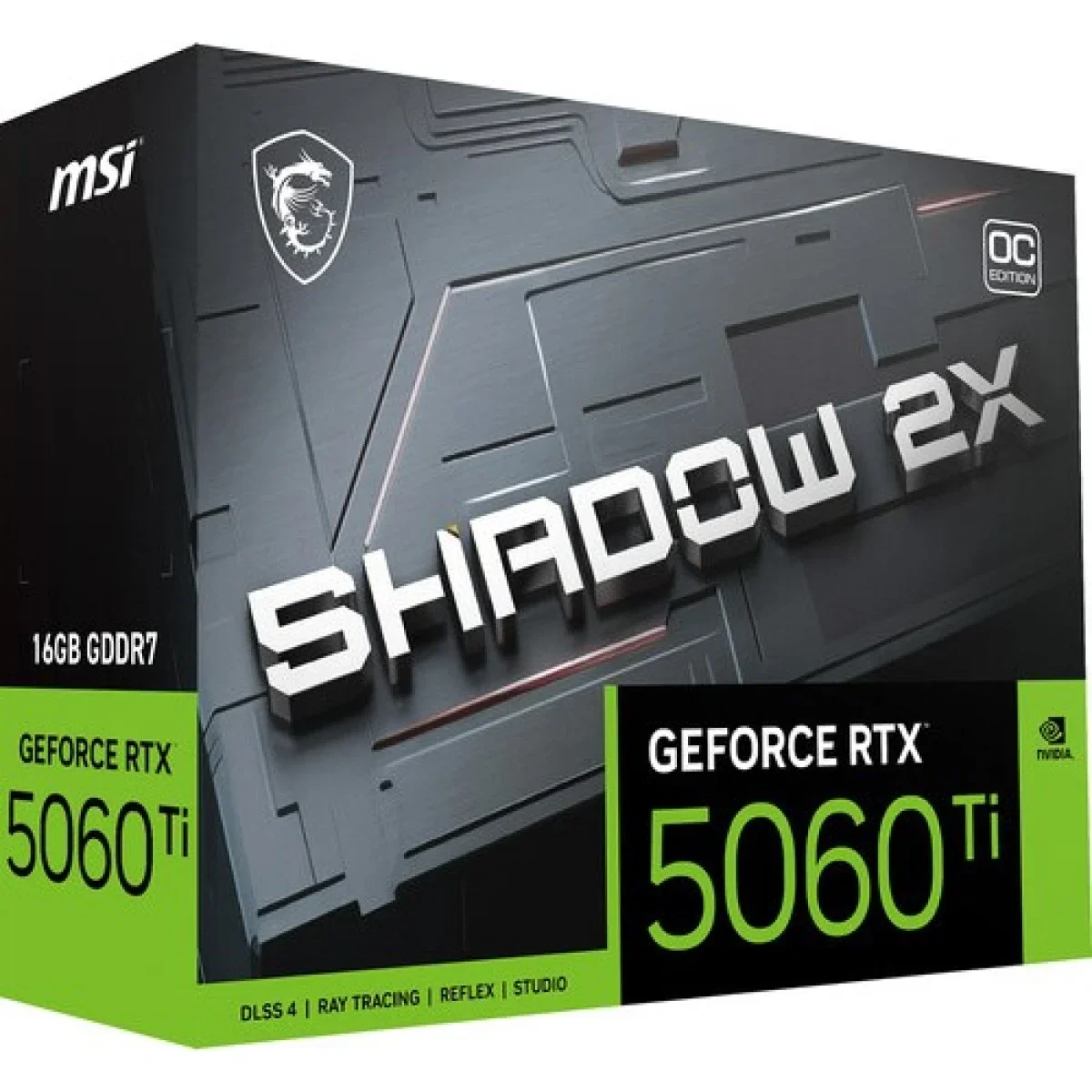 كرت شاشه MSI GeForce RTX 5060 Ti 16G SHADOW 2X OC PLUS 16GB GDDR7