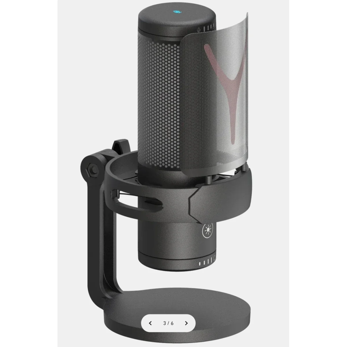 Redragon GM301 Fenris RGB USB Gaming Streaming Microphone with Touch Mute - Image 3